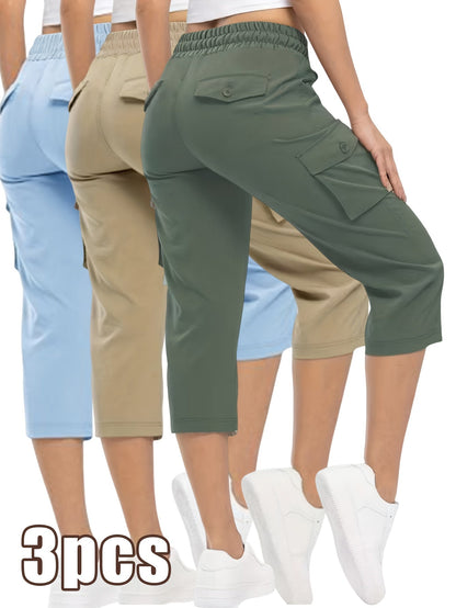 Women's Cargo Pants - Stretch Comfort 086181 detail image - detail view 14