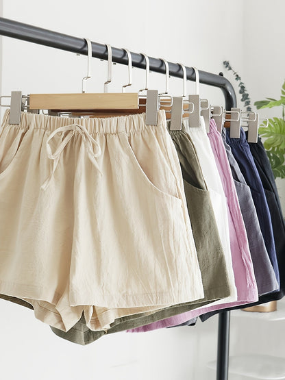 Women's Cargo Shorts - Drawstring Waist With Pockets detail image - detail view 11