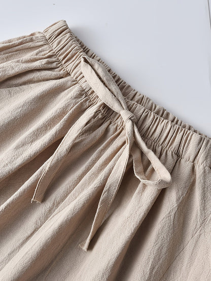 Women's Cargo Shorts - Drawstring Waist With Pockets detail image - detail view 12