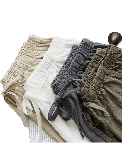 Women's Cargo Shorts - Drawstring Waist With Pockets detail image - detail view 5