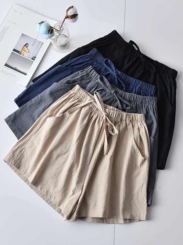 Women's Cargo Shorts - Drawstring Waist With Pockets detail image - detail view 8