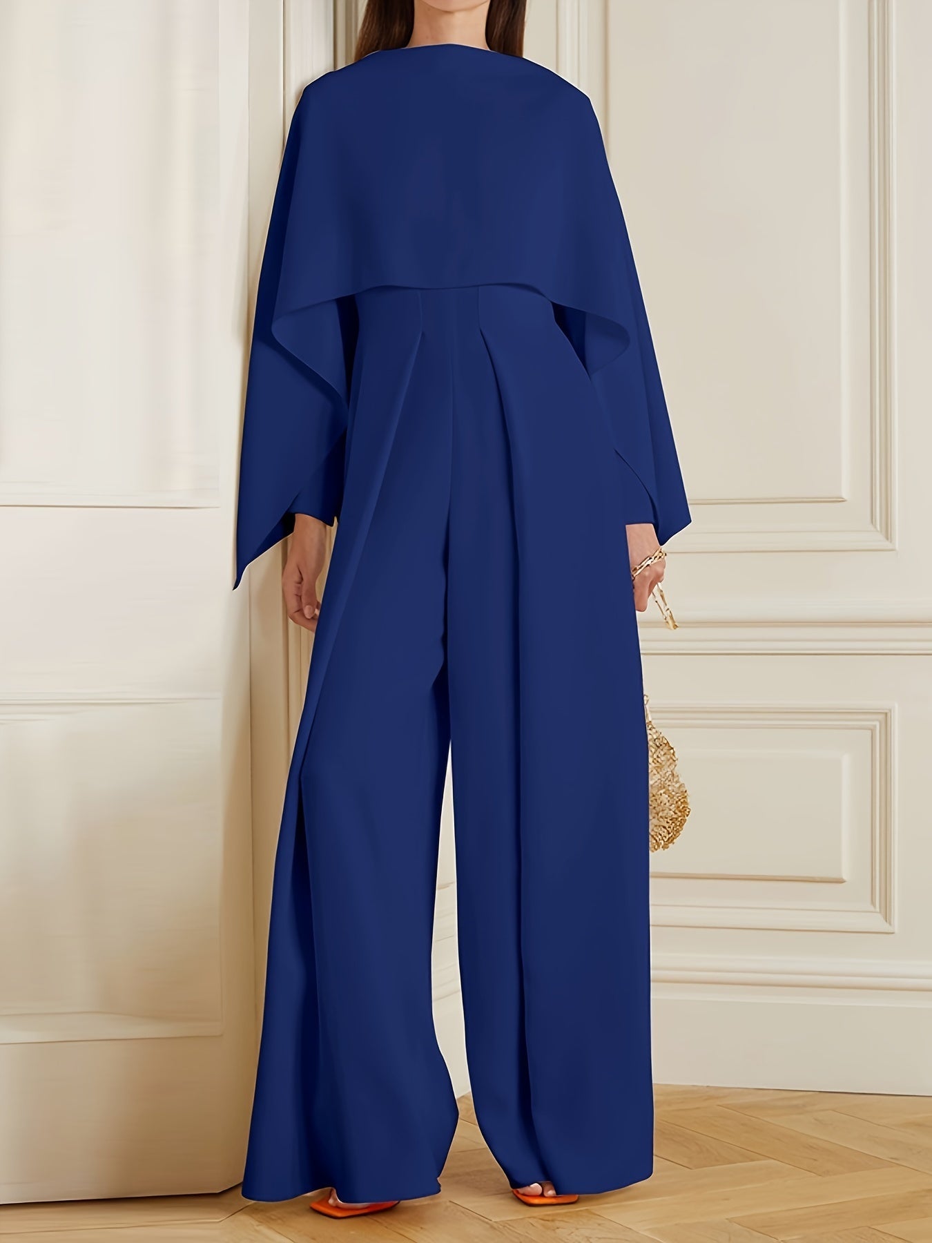 Women's Green Polyester Long-Sleeve Jumpsuit - product view 16