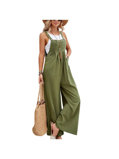 Women's Casual Overalls - Wide Leg Easy Styling detail image
