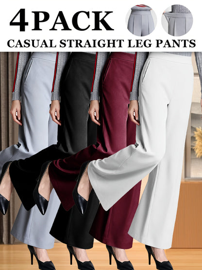 Women's Casual Pants - High Waist Slim fit detail image - detail view 4