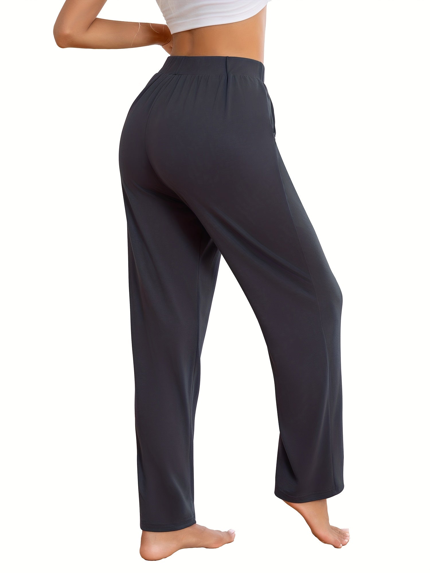 Women's Casual Pants - Pocket Detail Wide leg detail image - detail view 8