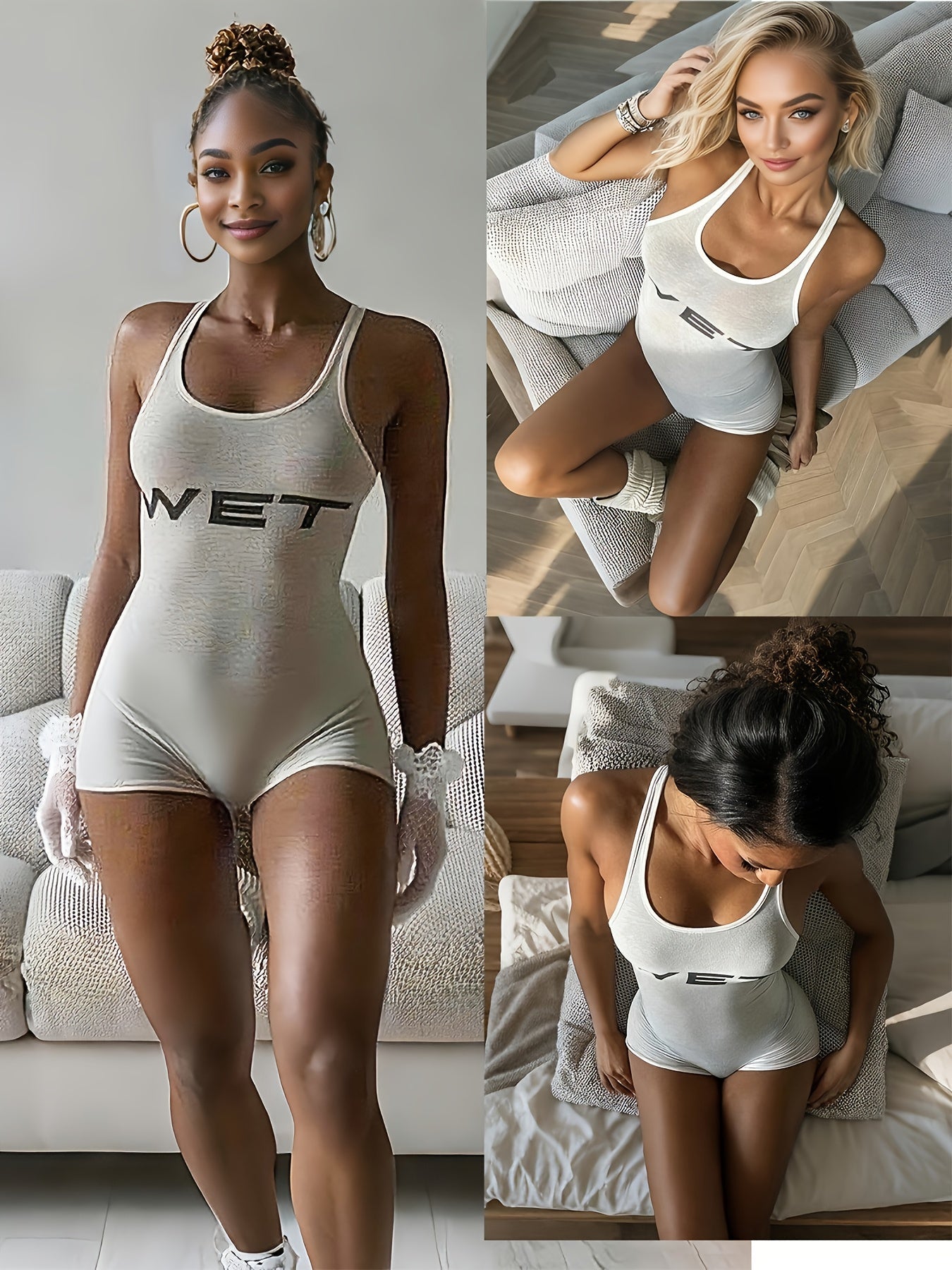Women's Casual Romper - Short Leg Easy Styling detail image - detail view 6