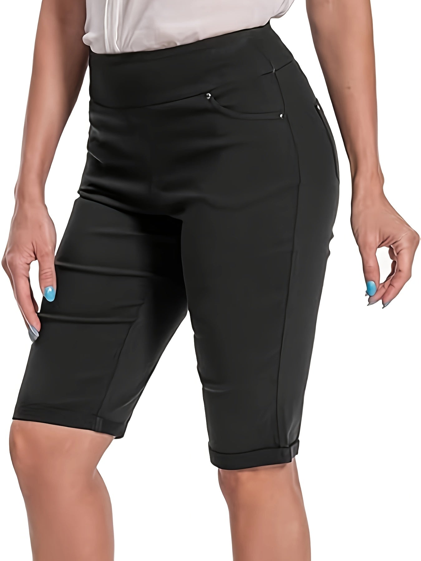 Women's Black High-Waist Pants - product view 8