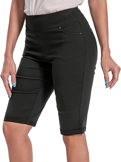 Women's Casual Shorts - High-Waist Fit 336101 detail image