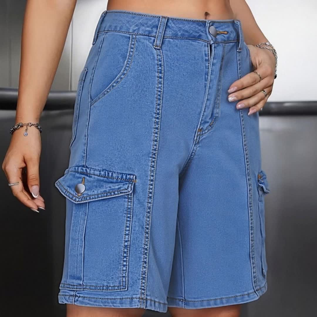 Women's Casual Shorts - Stretch Comfort 139173 detail image - detail view 7