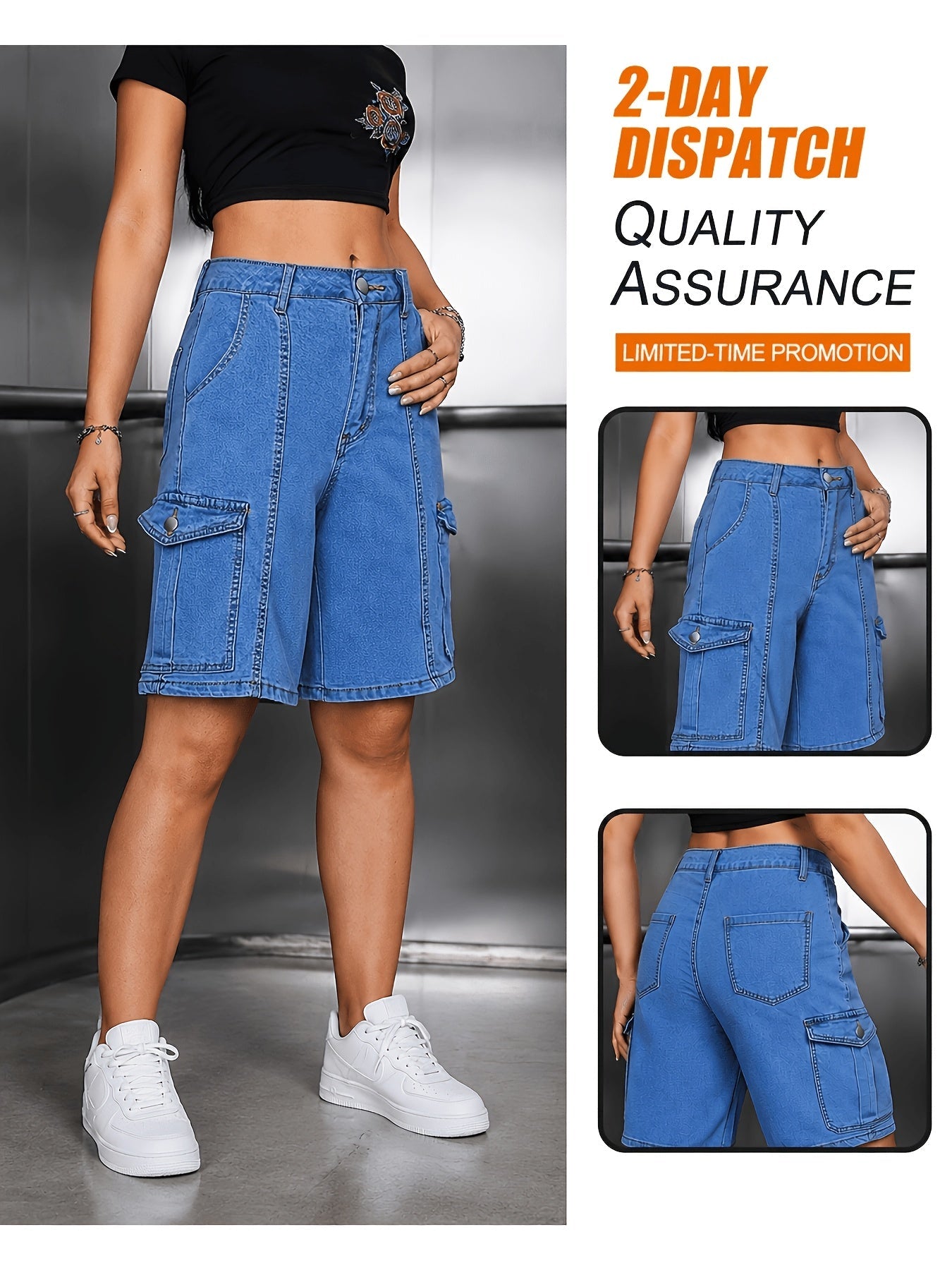 Women's Peacock Blue Denim Pants - product view 5