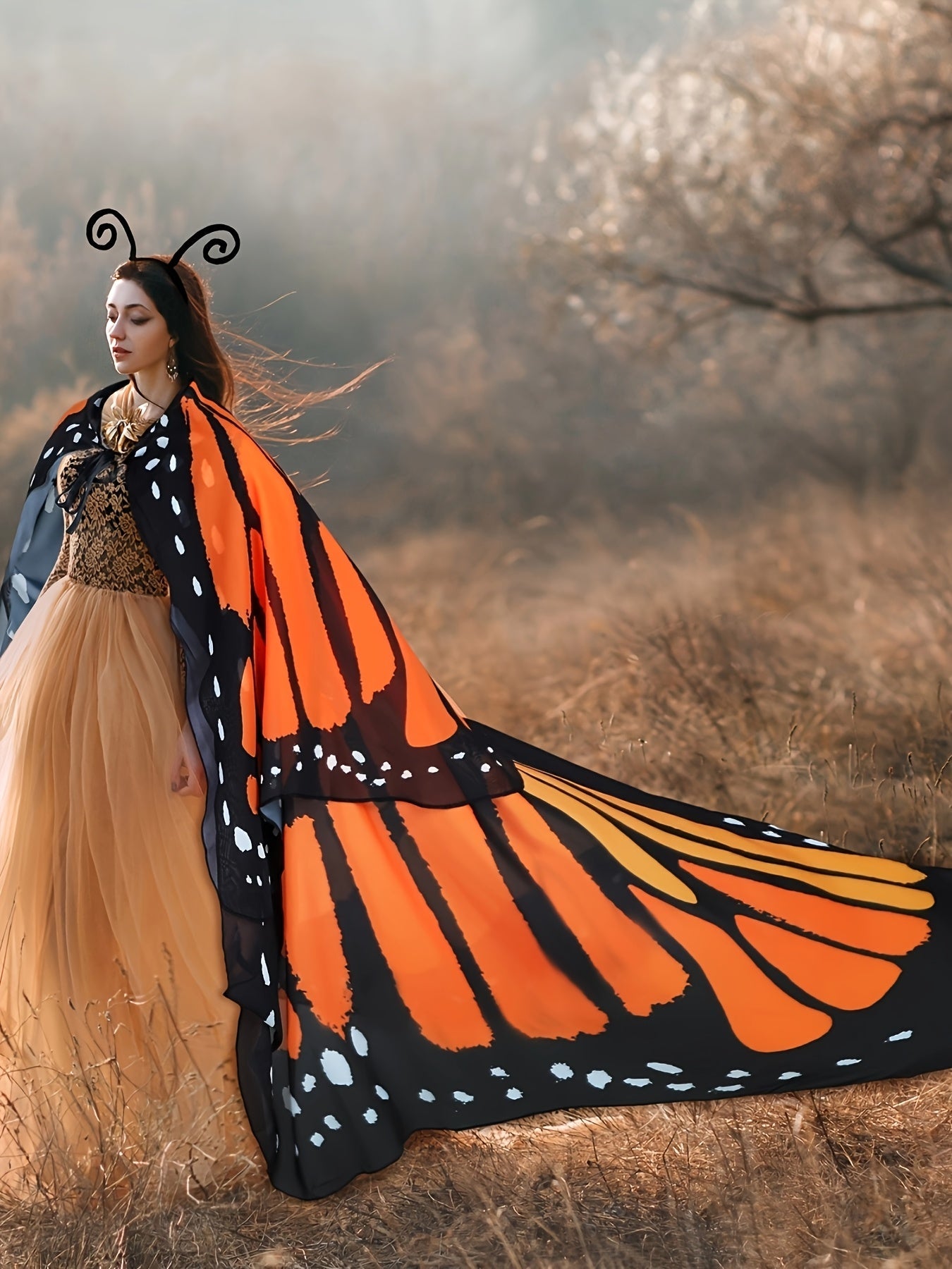 Women's Classic Costume Cape - Regular Fit detail image - detail view 4