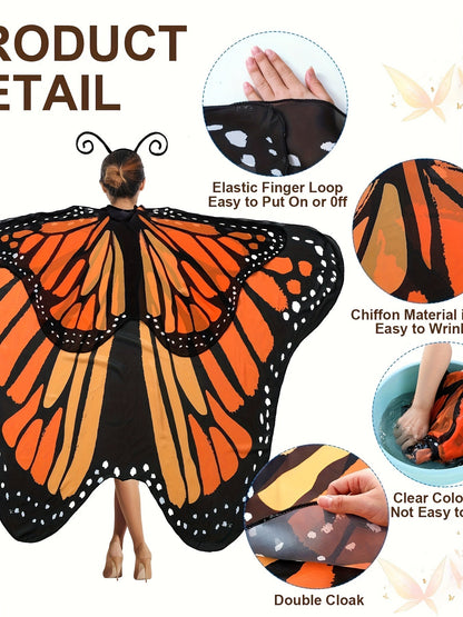 Women's Classic Costume Cape - Regular Fit detail image - detail view 8