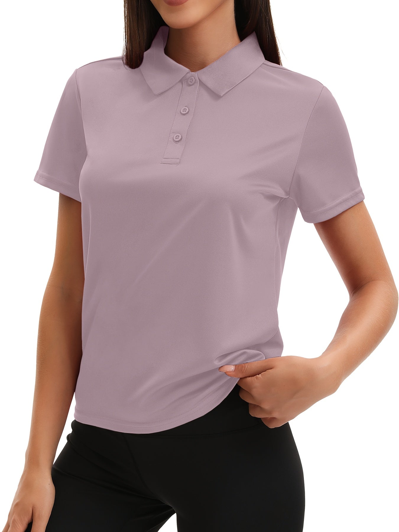Women's Classic Polo Shirt - Short Sleeve Slim Fit detail image - detail view 4