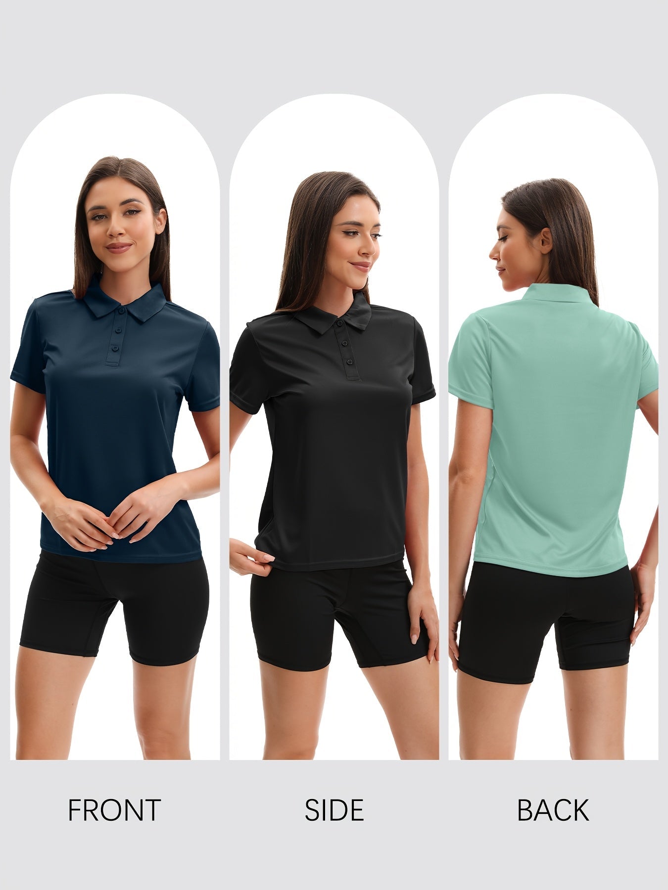 Women's Classic Polo Shirt - Short Sleeve Slim Fit detail image - detail view 6