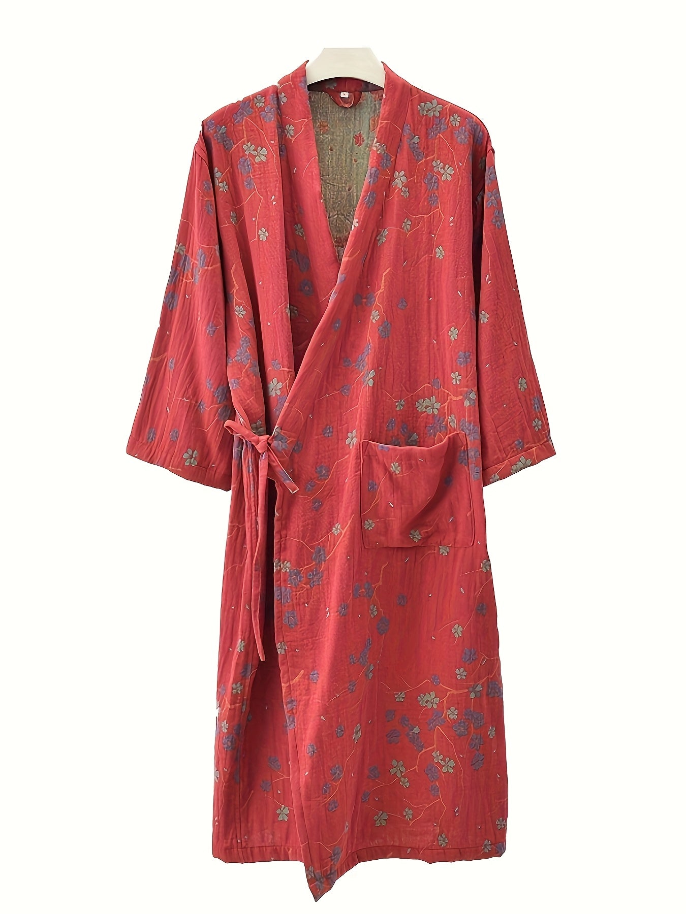One Fashionable Spring And Summer Thin Bathrobe Flat Jacquard Fabric Bathrobe Pure - product view 16