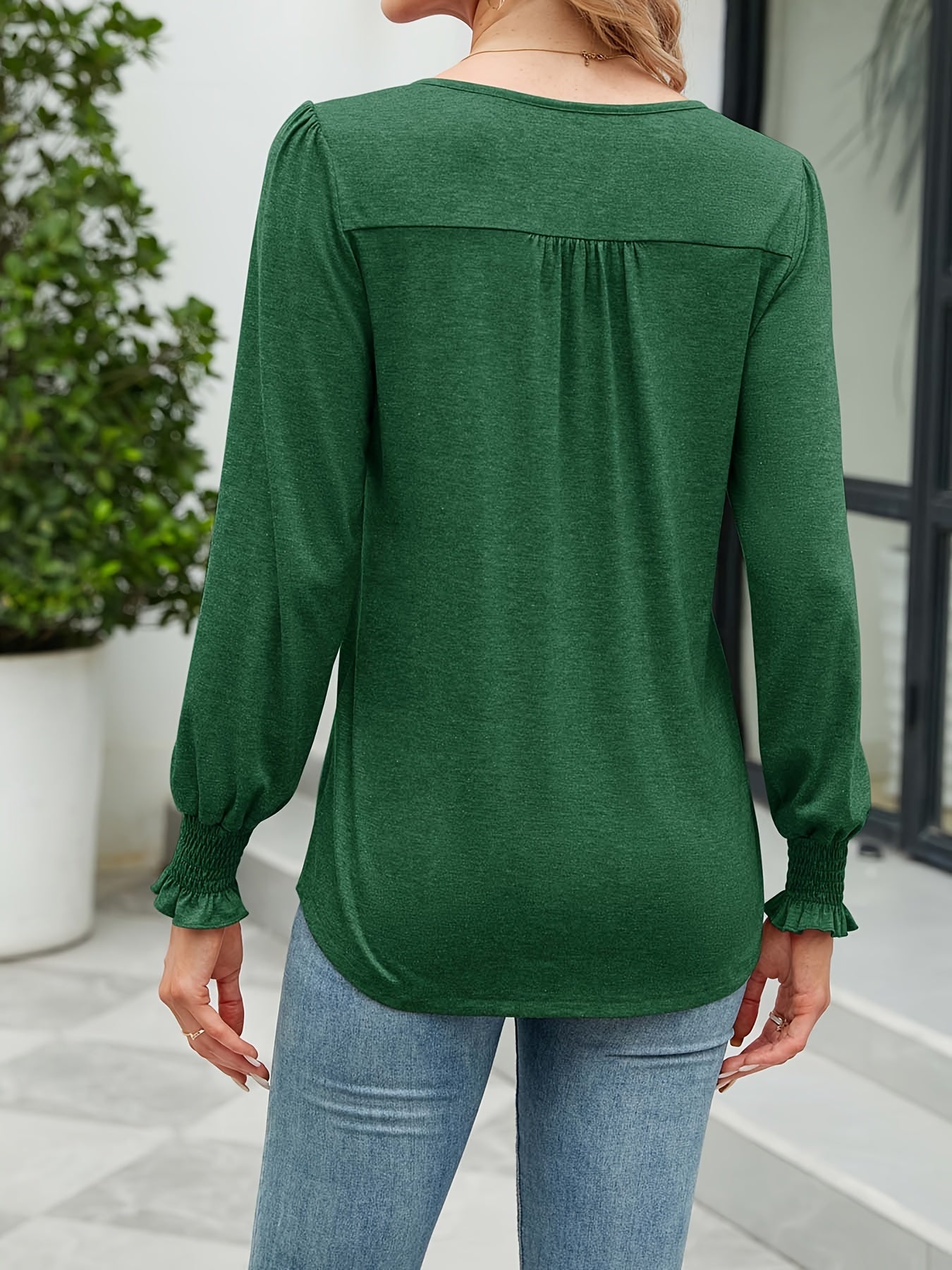 Women's Classic T-Shirt - Crew Neck Long Sleeve detail image - detail view 10
