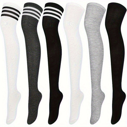 Women's Colorblock Knee-High Socks - 6-Pair Pack