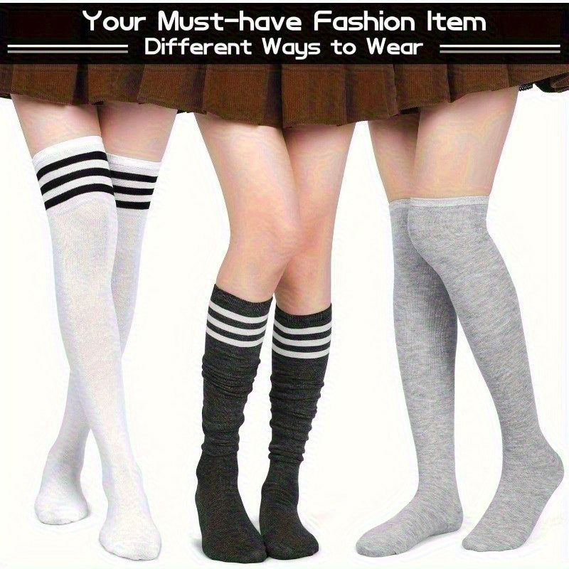 Women's Colorblock Knee-High Socks - 6-Pair Pack