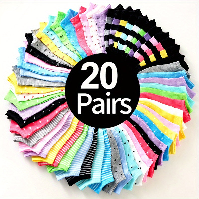 20 Pairs of Fashion Love Socks Soft Breathable Comfortable with Interesting - product view 1