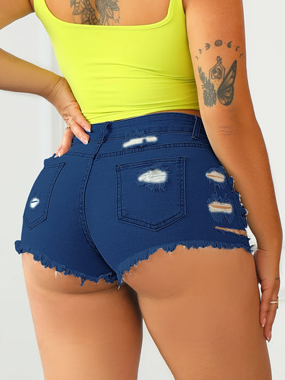 Women's Denim Shorts - Stretch Active Style 369701 detail image - detail view 10