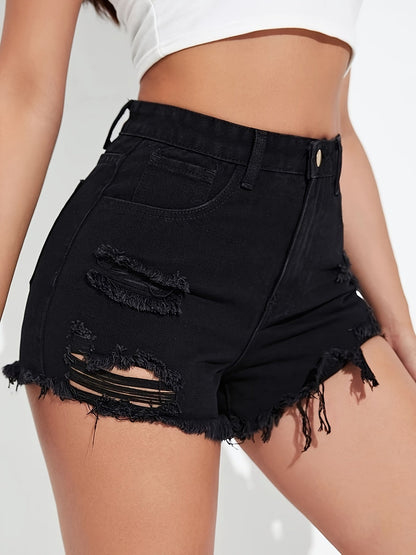 Women's Black Denim Jeans - product view 5