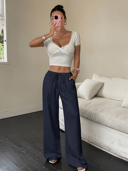 Women's Dress Pants - Wide-Leg Fit 566565 detail image - detail view 5