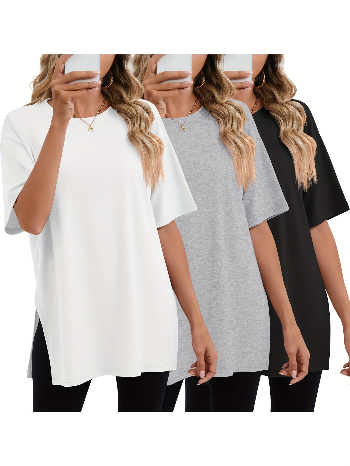 Women's Mixed colors Short-Sleeve T-Shirt - product view 4