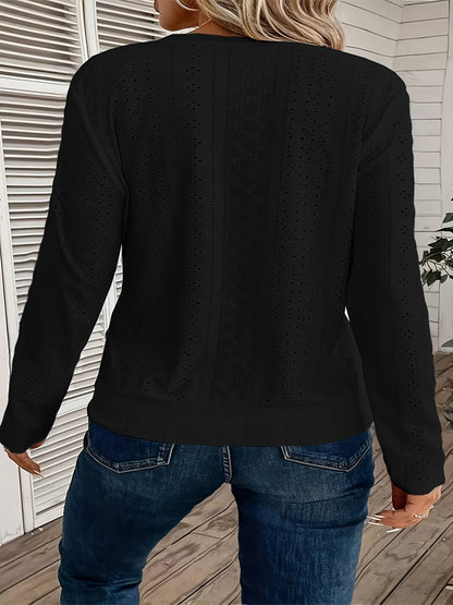 Women's Essential T-Shirt - Crew Neck Long Sleeve detail image - detail view 13