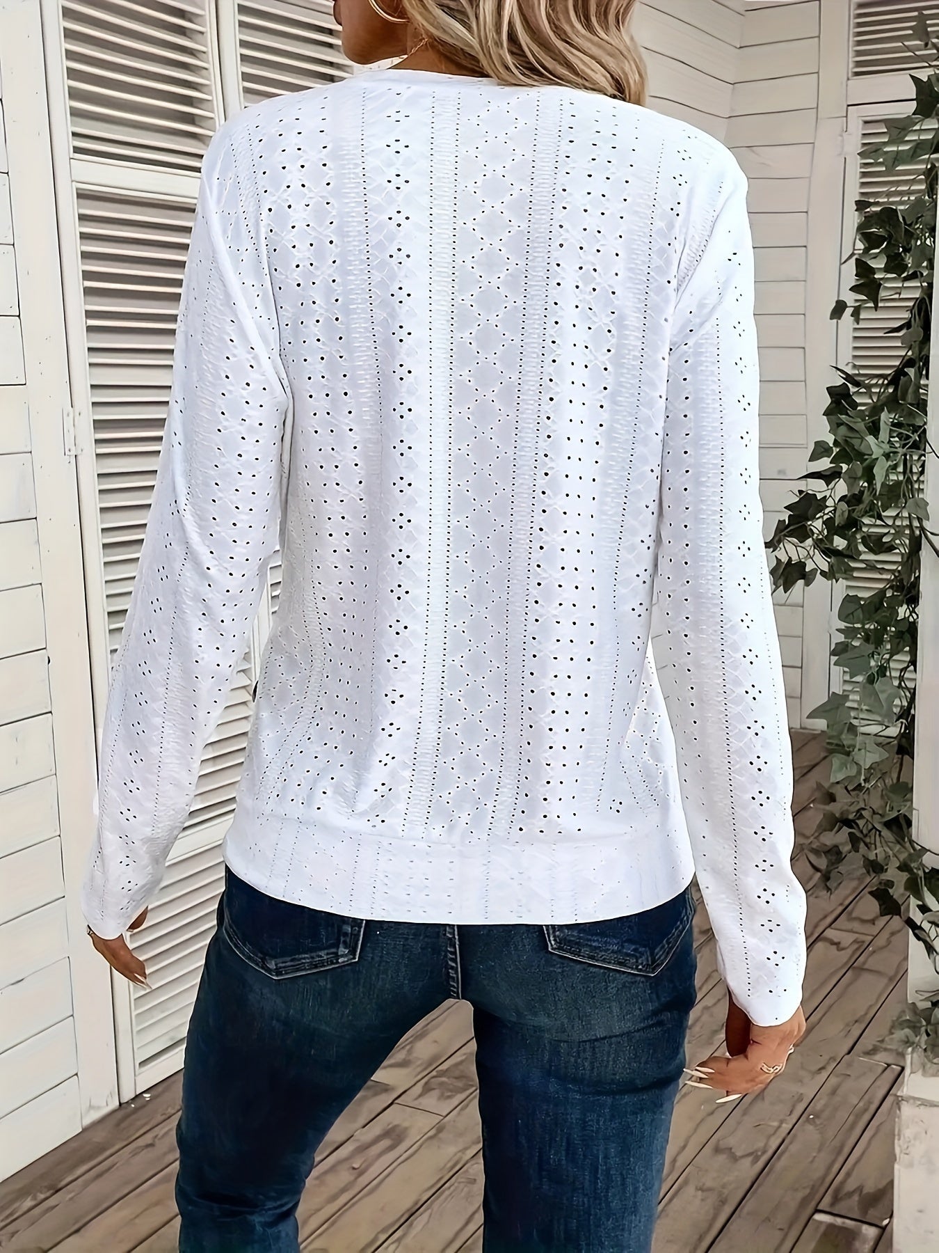 Women's Essential T-Shirt - Crew Neck Long Sleeve detail image