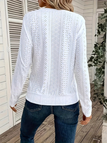Women's Essential T-Shirt - Crew Neck Long Sleeve detail image