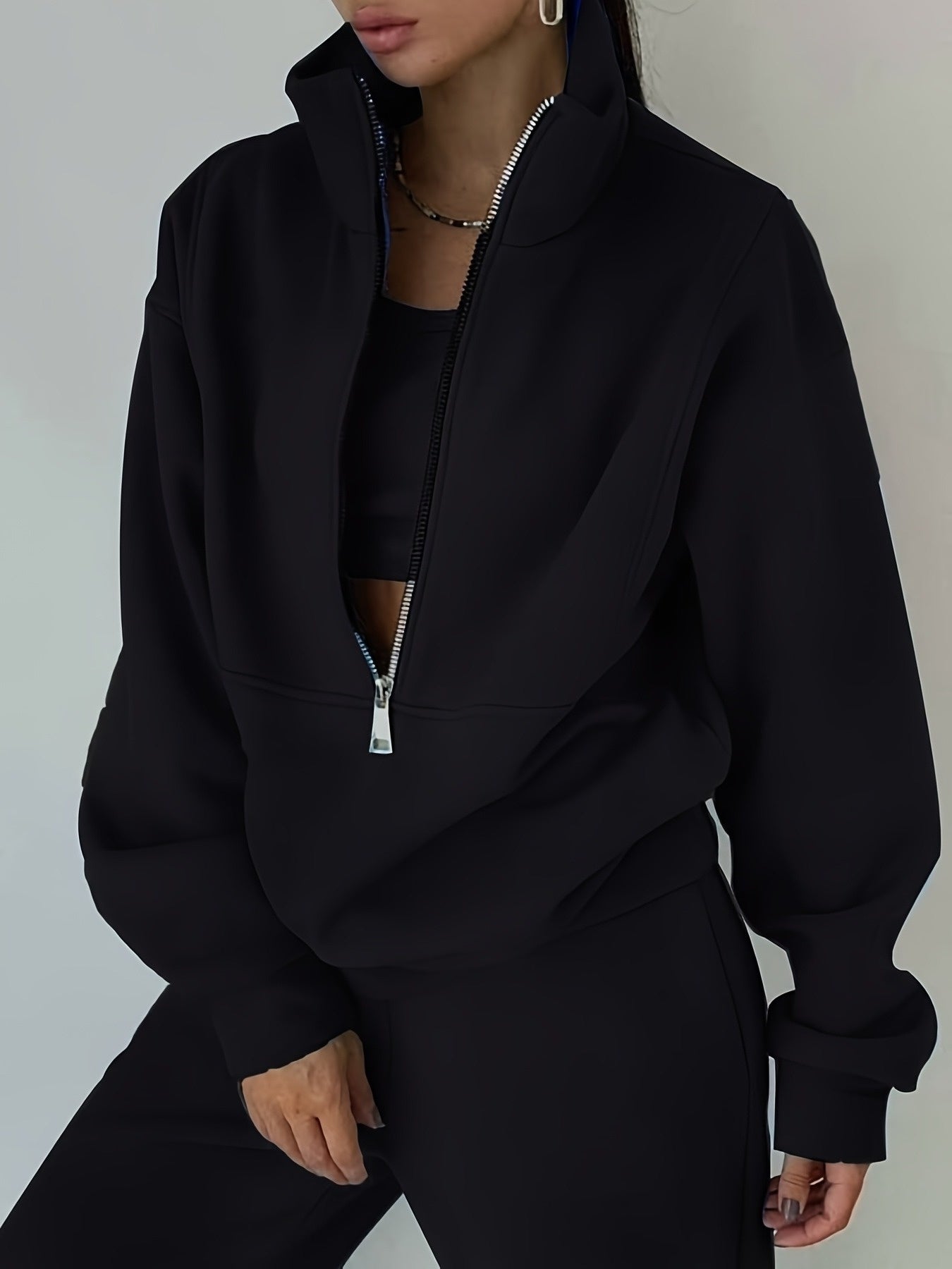 Women's Pink Polyester Sweatshirt - product view 14