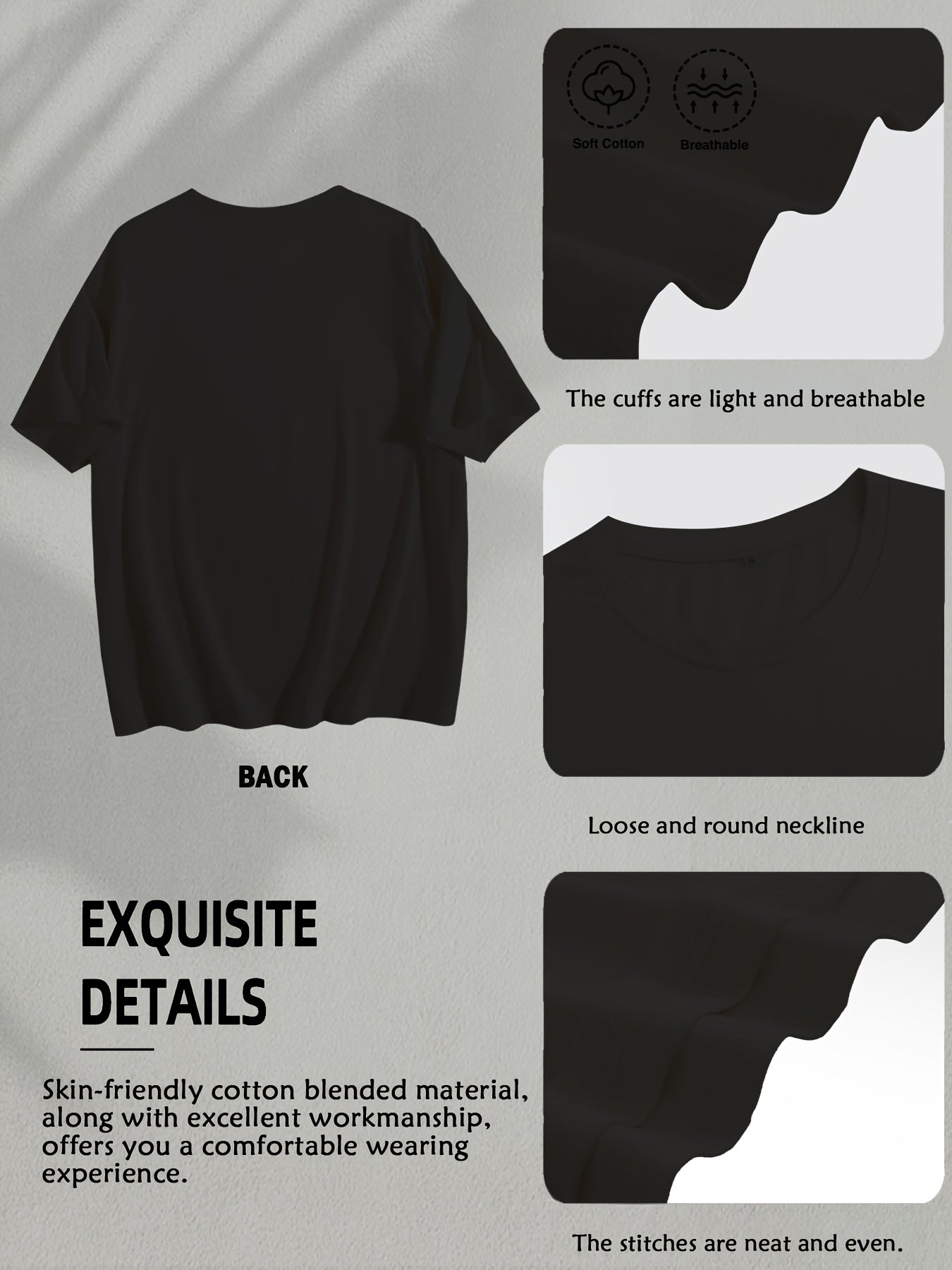 Women's Floral Print T-Shirt - Classic Neck Short Sleeve detail image - detail view 10