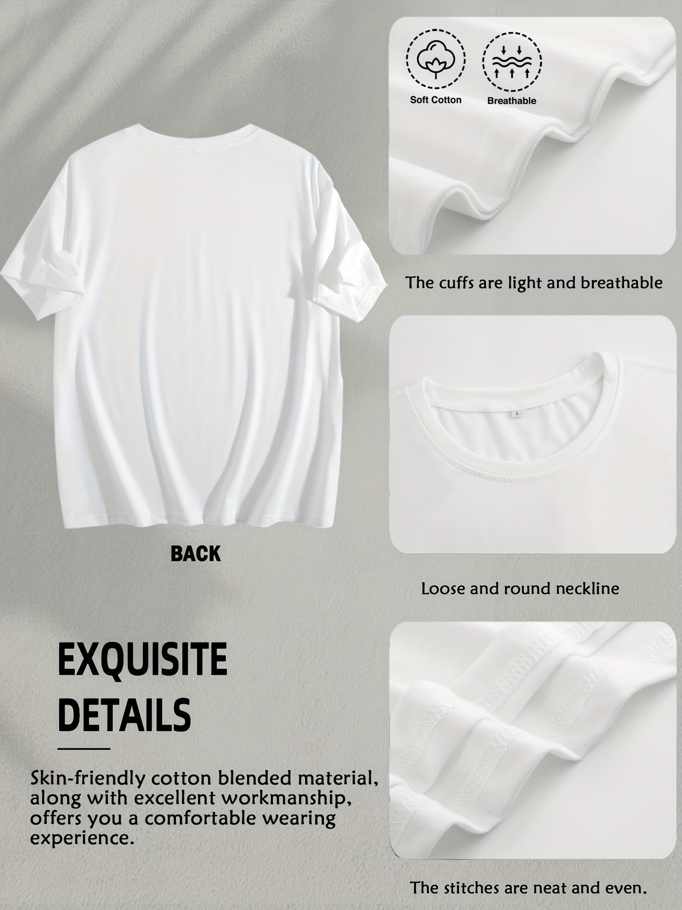 Women's Floral Print T-Shirt - Classic Neck Short Sleeve detail image - detail view 11