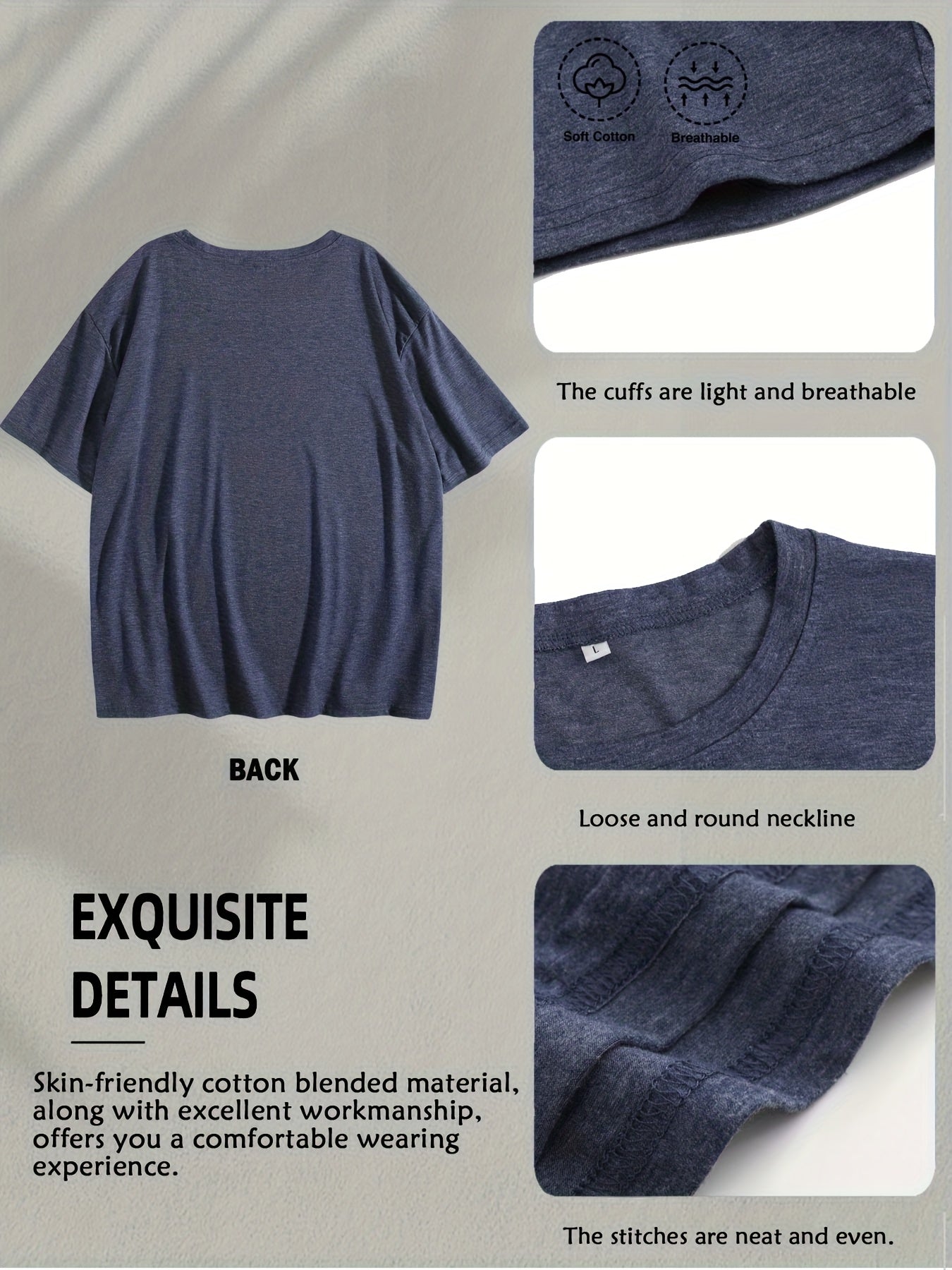 Women's Floral Print T-Shirt - Classic Neck Short Sleeve detail image - detail view 14