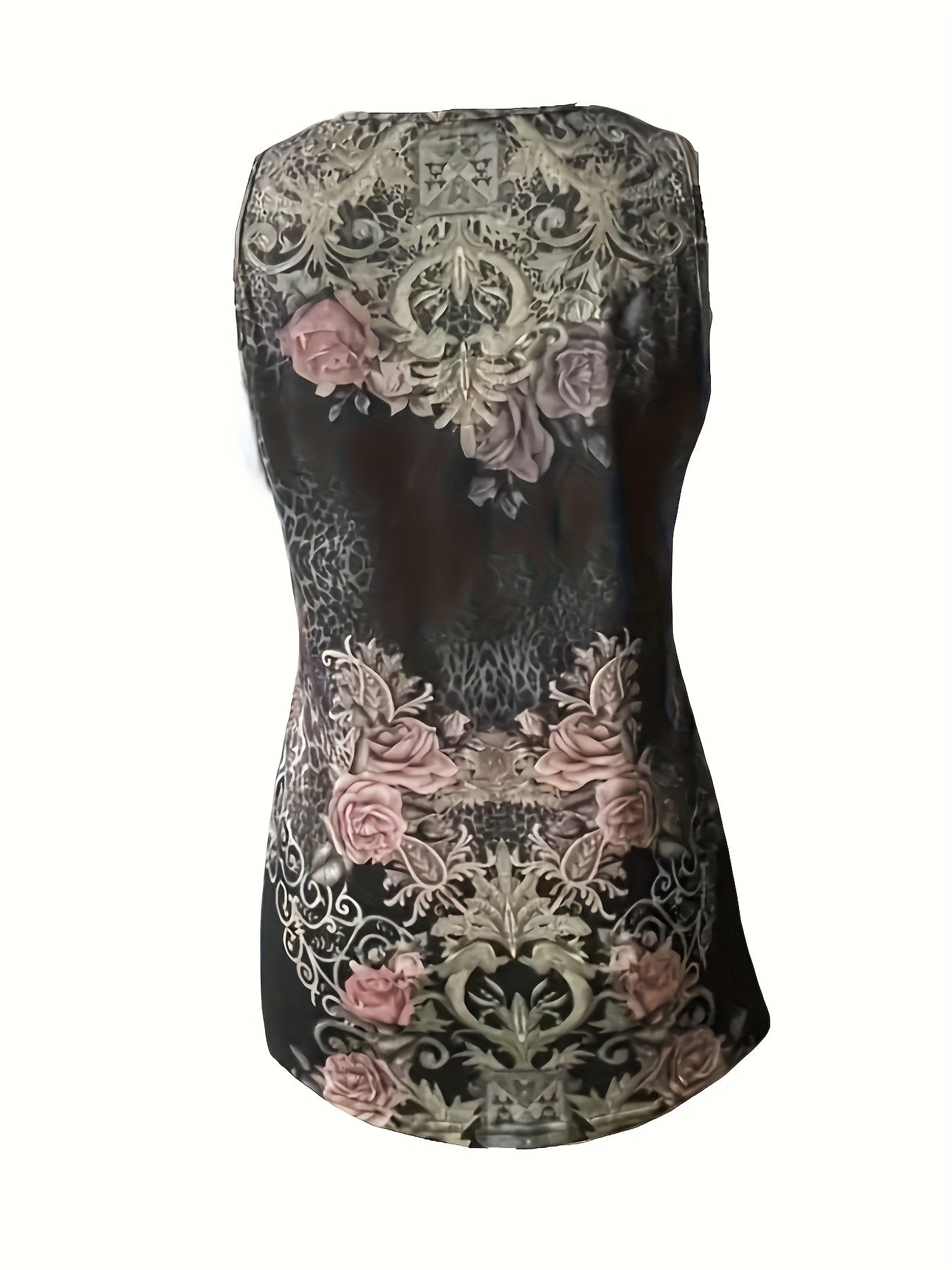 Women's Floral Tank Top - Sleeveless detail image