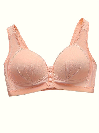 Women's Front-Closure Wireless Bra - 5-Pack Seamless, Wireless