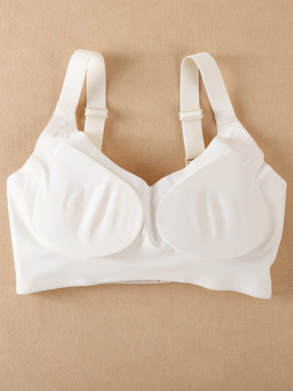 Women's Full-Coverage Soft Support Bra - 4-Pack Removable Pads, Medium Support