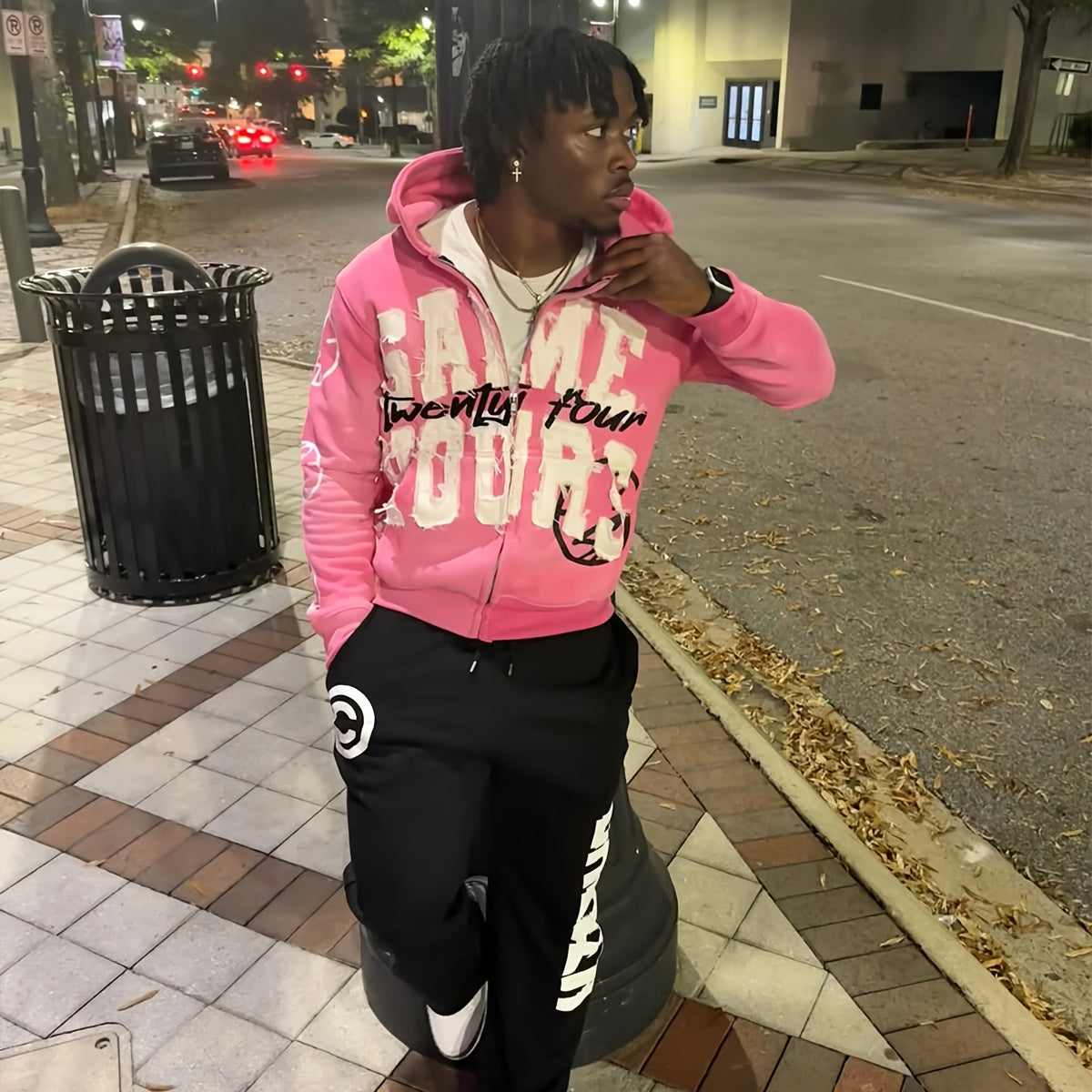 Women's Gothic Lettering Hoodie - Harajuku Streetwear Print detail image