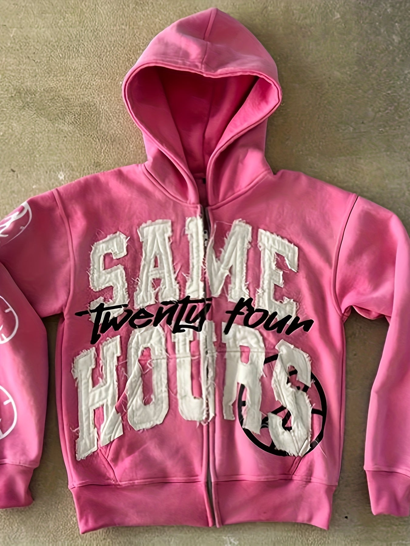 Women's Gothic Lettering Hoodie - Harajuku Streetwear Print detail image - detail view 6