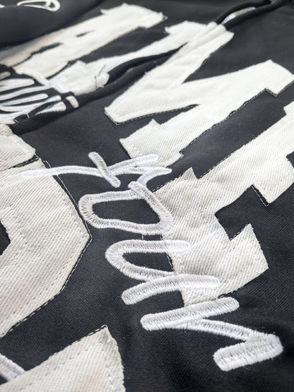 Women's Gothic Lettering Hoodie - Harajuku Streetwear Print detail image - detail view 7