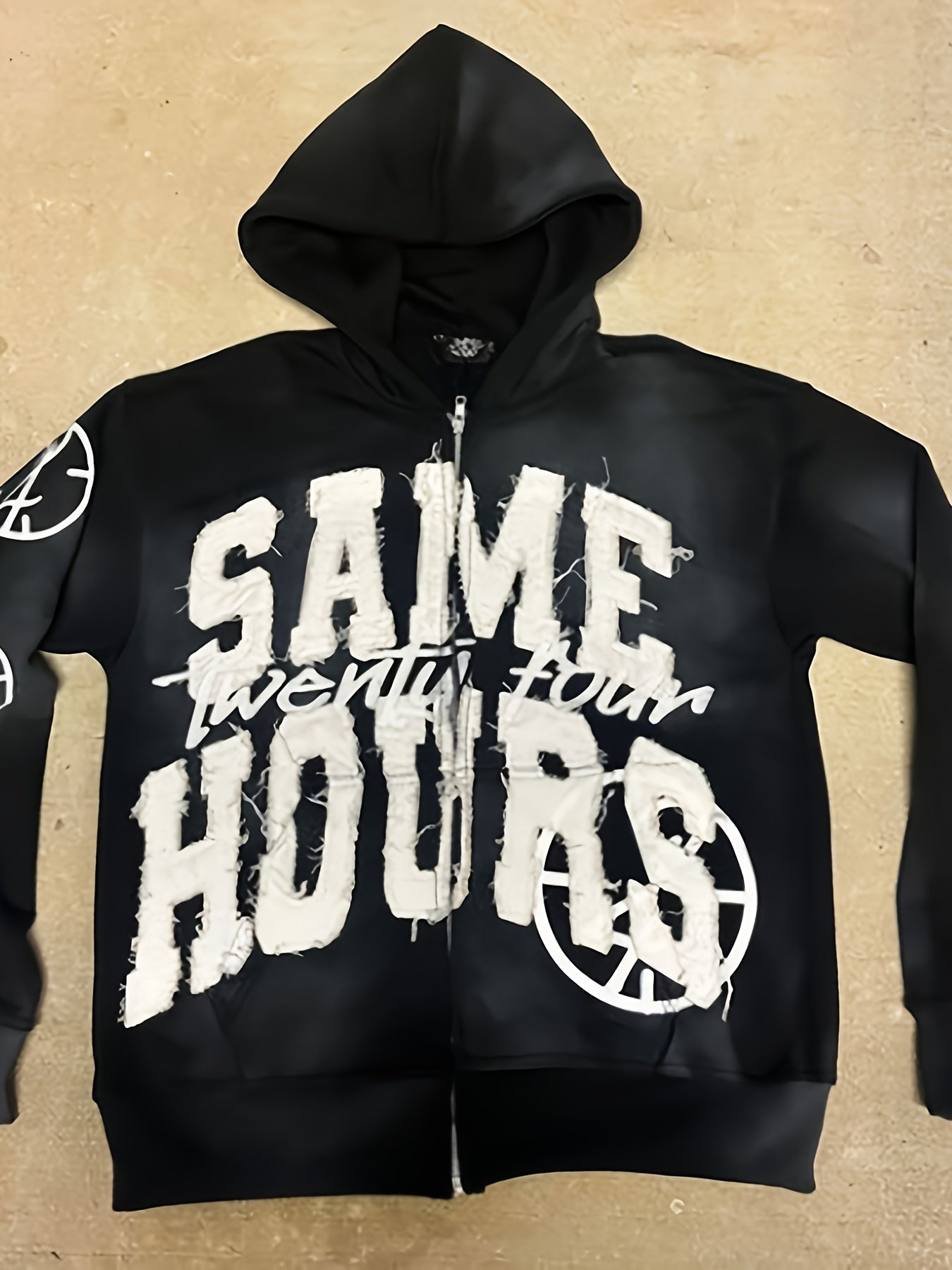 Women's Gothic Lettering Hoodie - Harajuku Streetwear Print detail image - detail view 8