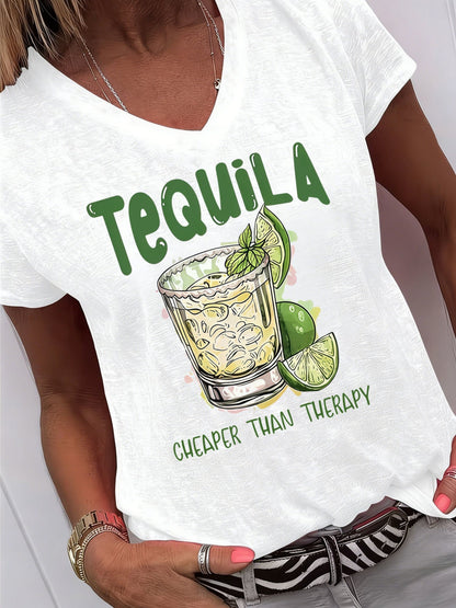 Women's Black Polyester Printed V-Neck Shirt - product view 14