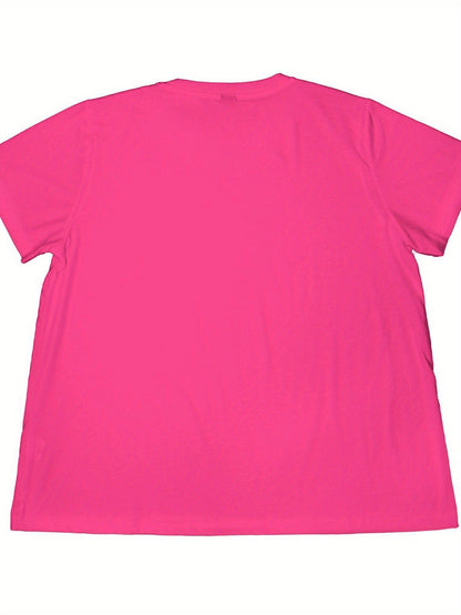 Women's Graphic Print T-Shirt - Crew Neck Short Sleeve Weekend Style 8021 detail image - detail view 5