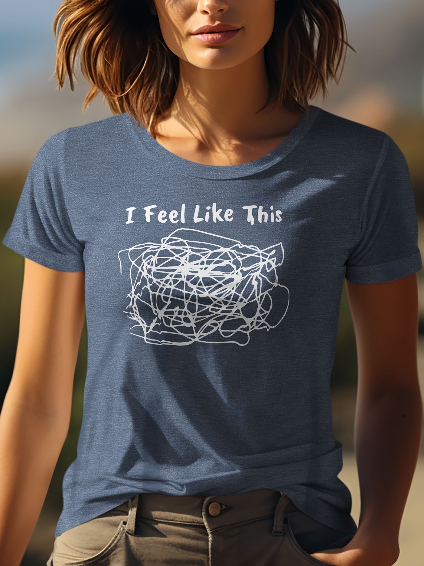 Women's Graphic Print T-Shirt - Regular Fit 293221 detail image - detail view 9