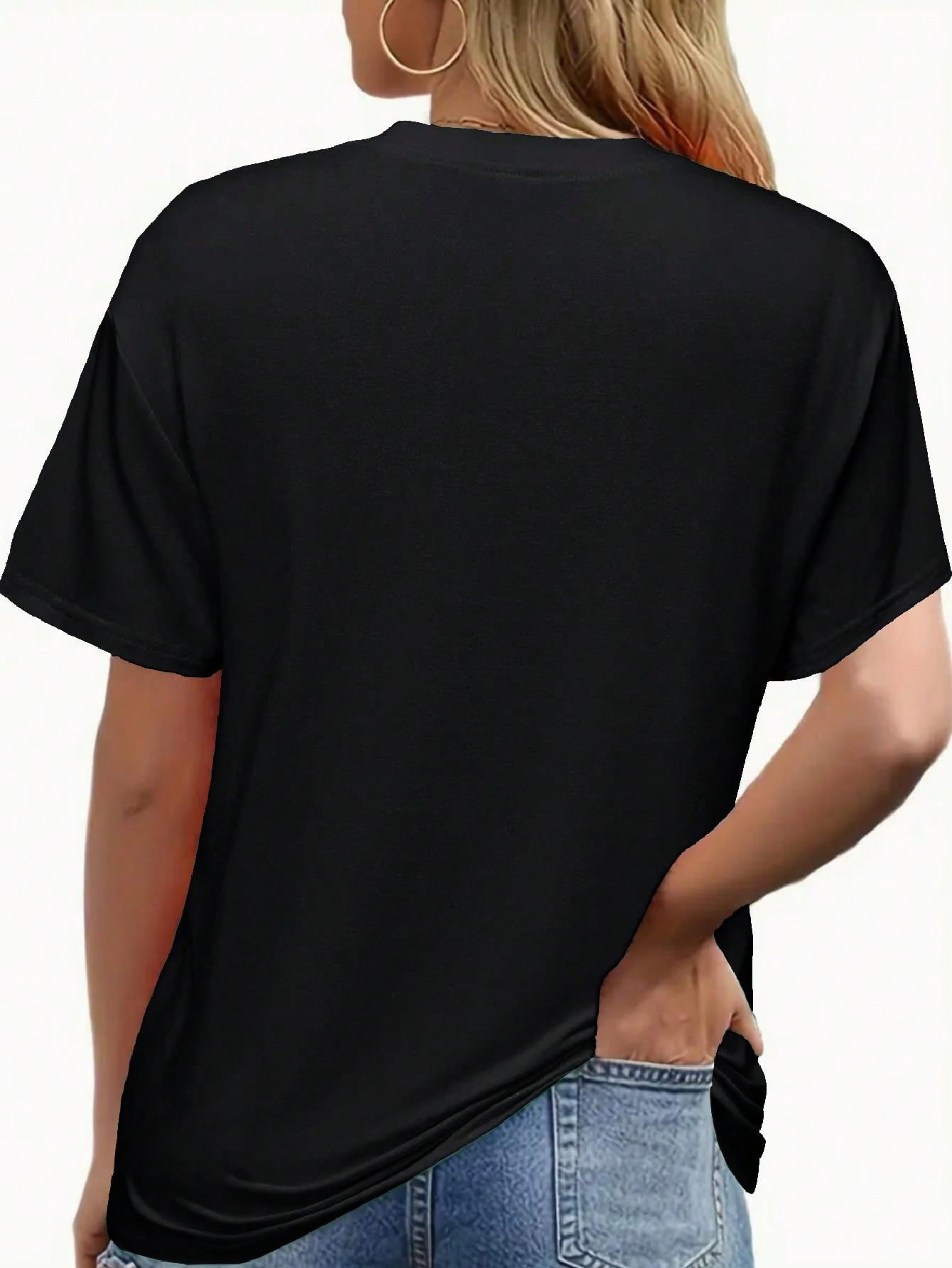 Women's Graphic Print T-Shirt - Short Sleeve 523173
