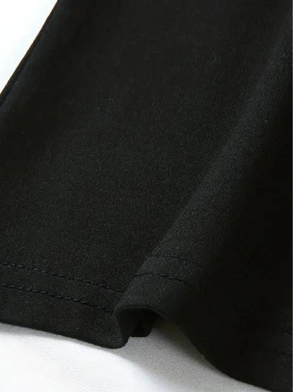 Women's Graphic Print T-Shirt - V-Neck Short Sleeve Weekend Style 8133 detail image - detail view 8