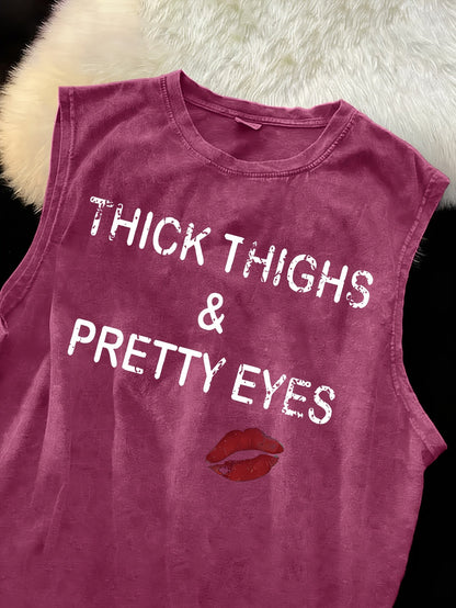 Women's Graphic Print Tank Top - Sleeveless 334757 detail image - detail view 10