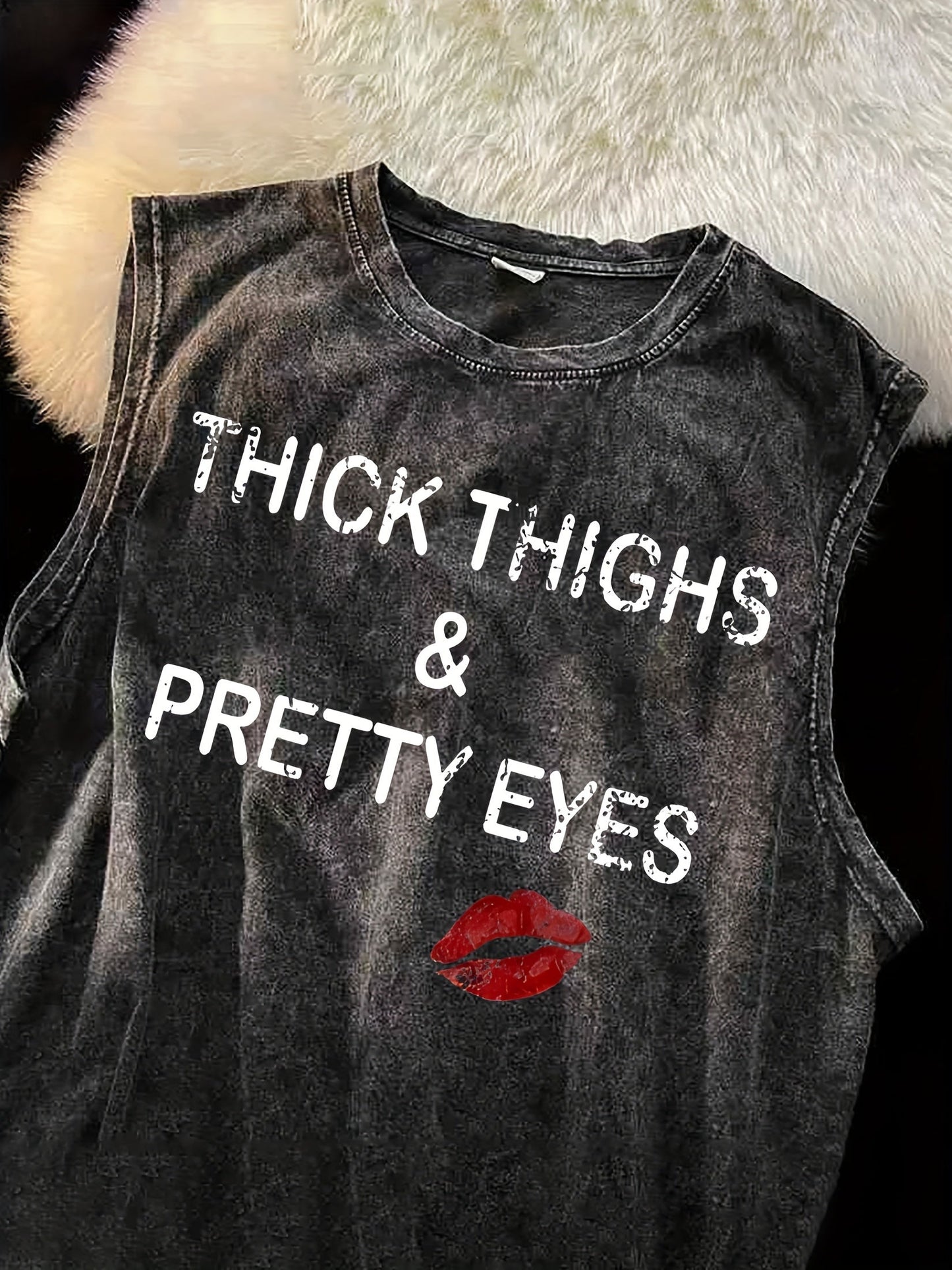 Women's Graphic Print Tank Top - Sleeveless 334757 detail image - detail view 15