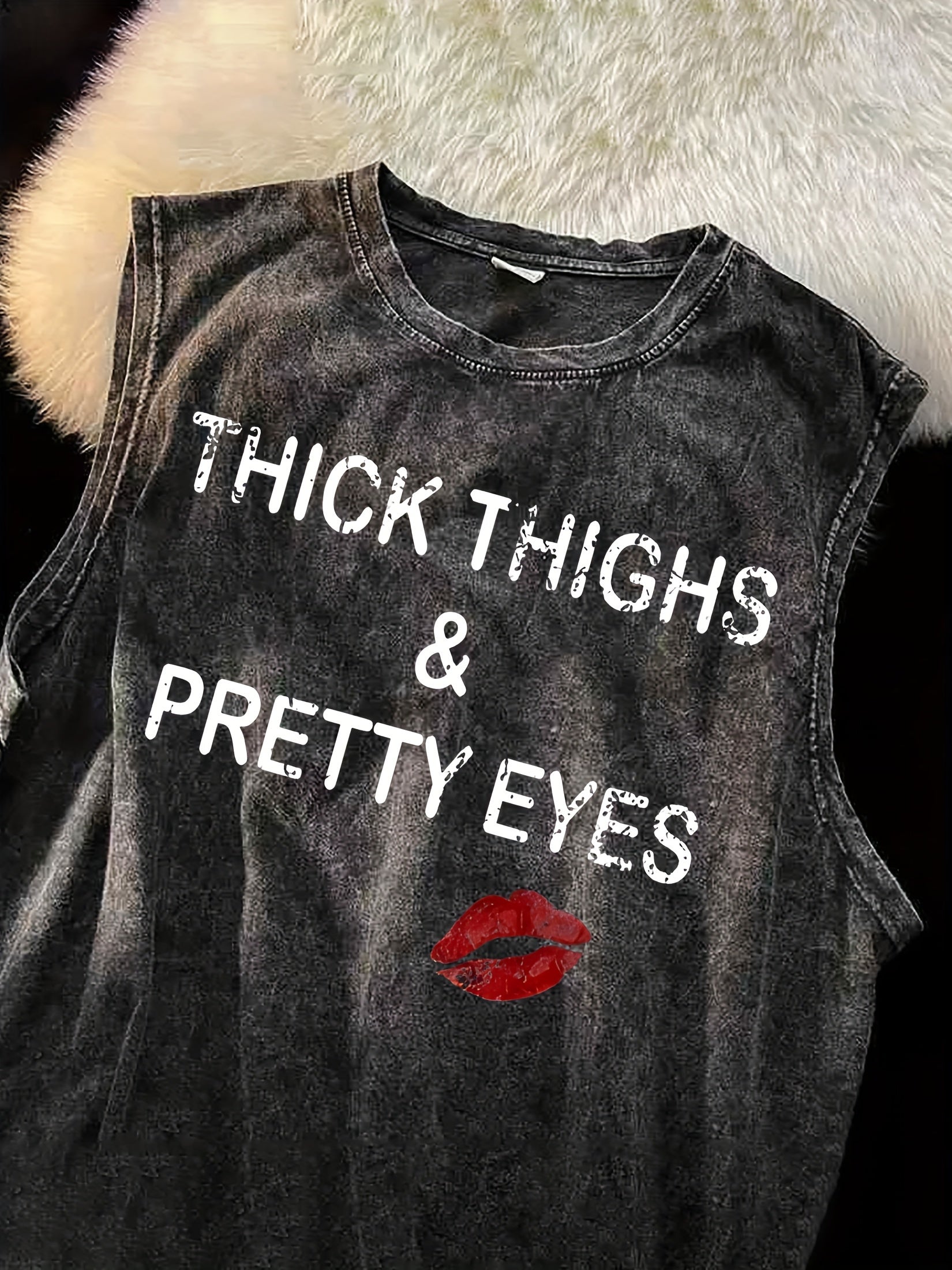 Women's Graphic Print Tank Top - Sleeveless 334757 detail image - detail view 15