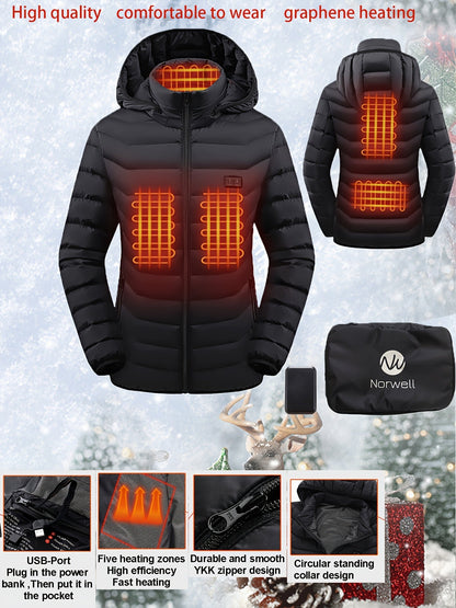 Women's Black Polyester Jacket - product view 4